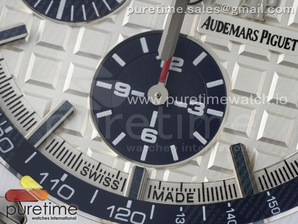Royal Oak Offshore 44mm White Ceramic APF White Dial on Rubber Strap A3126 - Image 6
