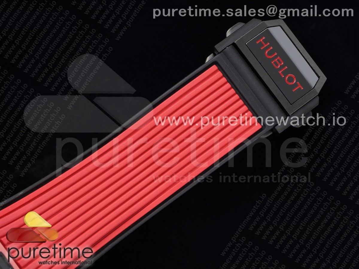 Big Bang Unico Red Magic Ceramic BBF 1:1 Best Edition Skeleton Dial on Red Rubber Strap A1280 - Image 11