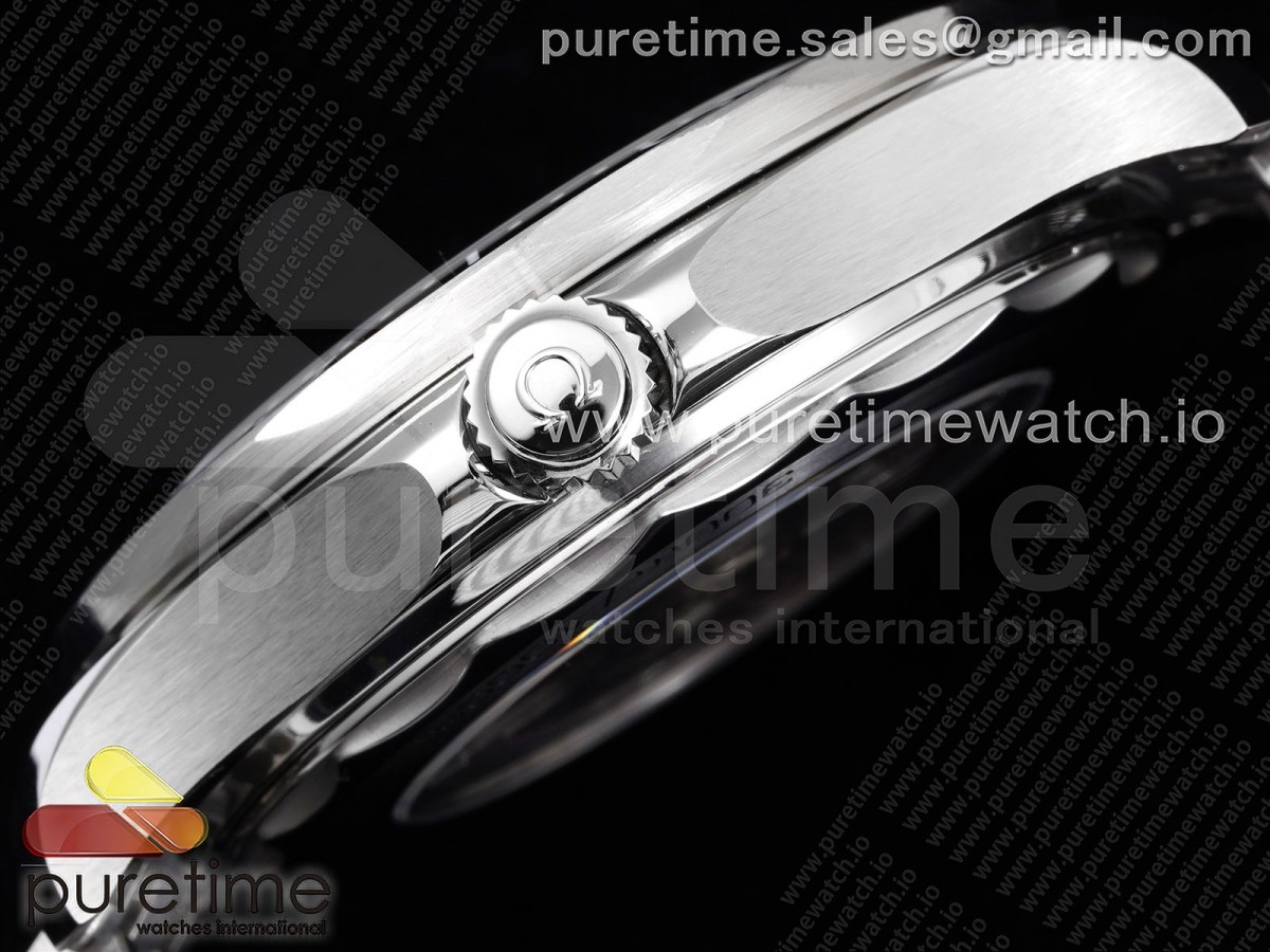 Seamaster Diver 300M ZF 1:1 Best Edition Black Ceramic White Dial on SS Bracelet A8800 - Image 7