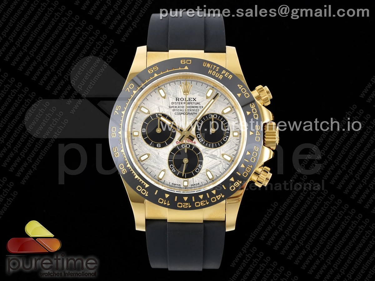 Daytona 116518 QF Meteorite Dial on Oysterflex Rubber Strap SA4130 - Image 4