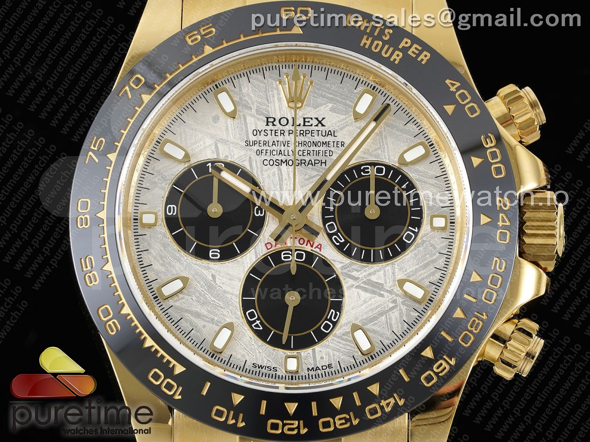 Daytona 116518 QF Meteorite Dial on Oysterflex Rubber Strap SA4130 - Image 3