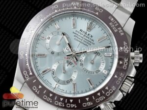 Daytona 116506 Brown Ceramic BTF 1:1 Best Edition Ice Blue Dial Crystal Marker on SS Bracelet SA4130 V2