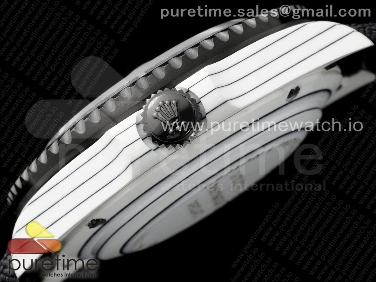 Sea Dweller 43mm 'IRBIS' DIWF Best Edition Carbon Dial on Black Nylon Strap A2824 - Image 8