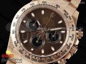 Daytona 116505 BTF 1:1 Best Edition Brown Dial on RG Bracelet SA4130