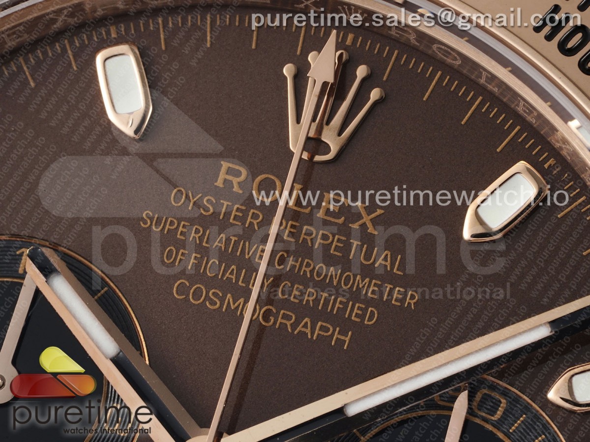 Daytona 116505 BTF 1:1 Best Edition Brown Dial on RG Bracelet SA4130 - Image 5