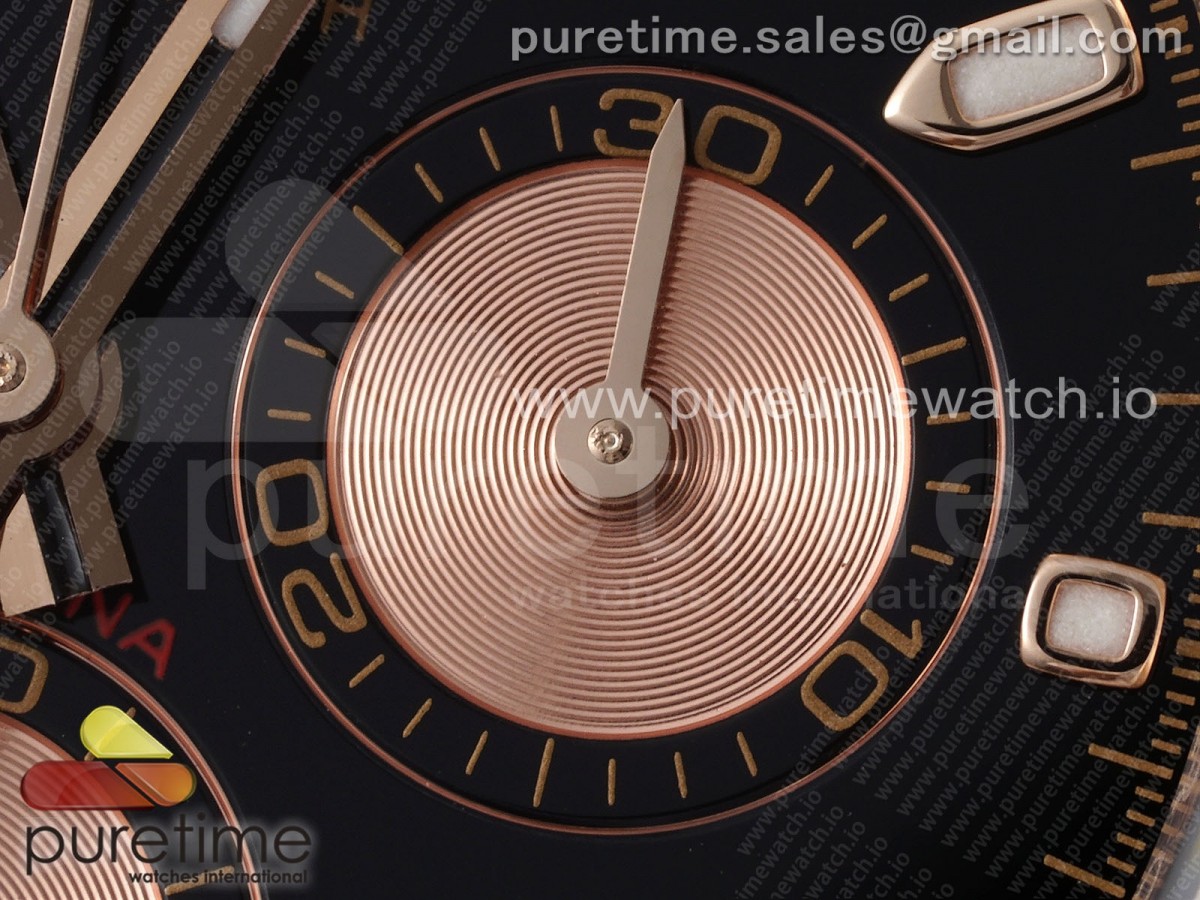 Daytona 116505 BTF 1:1 Best Edition Black/RG Dial on RG Bracelet SA4130 - Image 8
