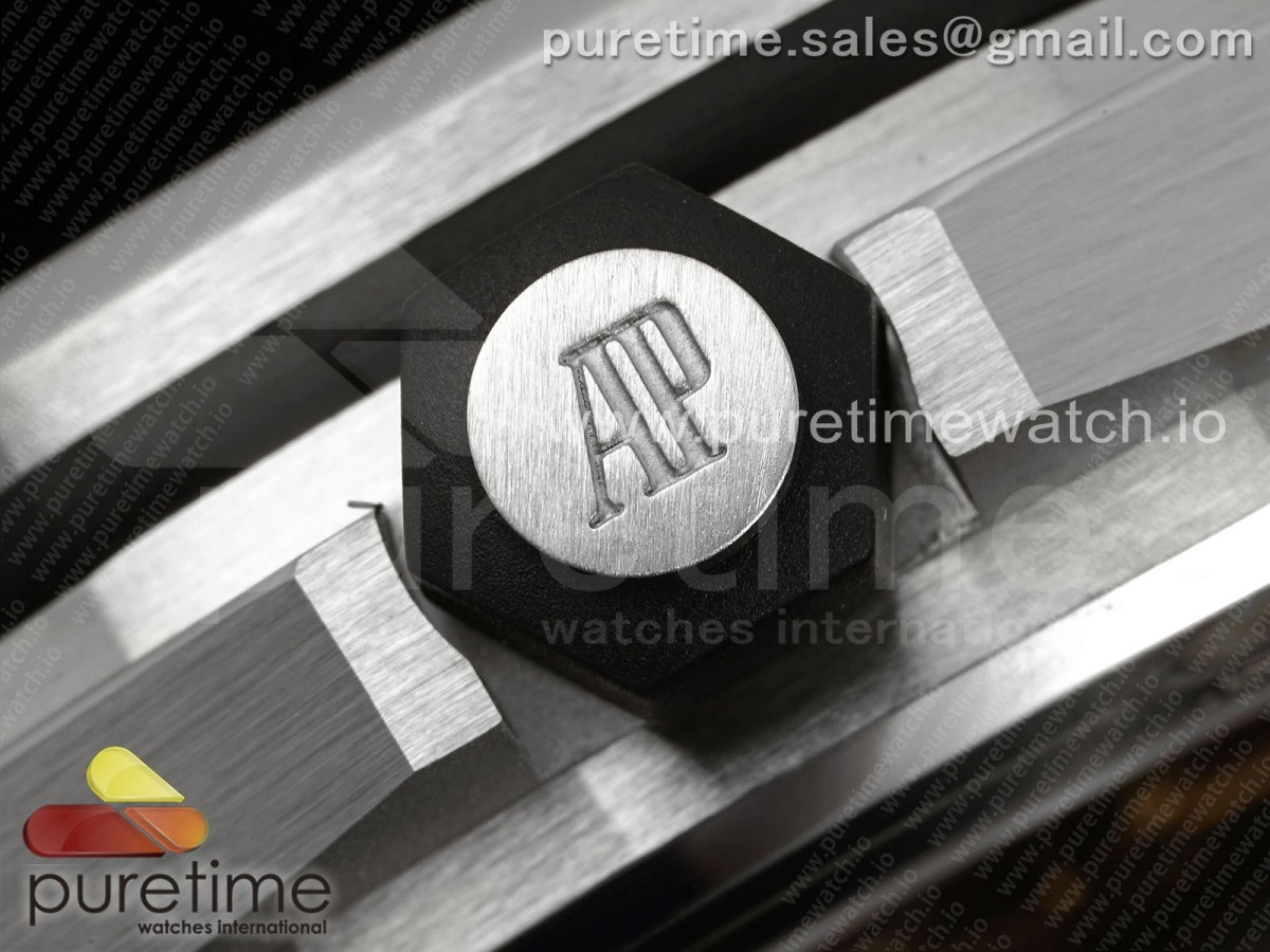 Royal Oak Offshore Diver 15710 ZF 1:1 Best Edition Black Dial on Black Rubber Strap SA3120 Super Clone V2 - Image 6