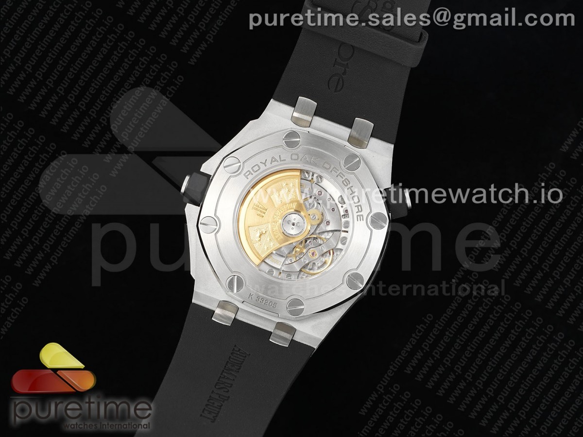 Royal Oak Offshore Diver 15710 ZF 1:1 Best Edition Black Dial on Black Rubber Strap SA3120 Super Clone V2 - Image 7