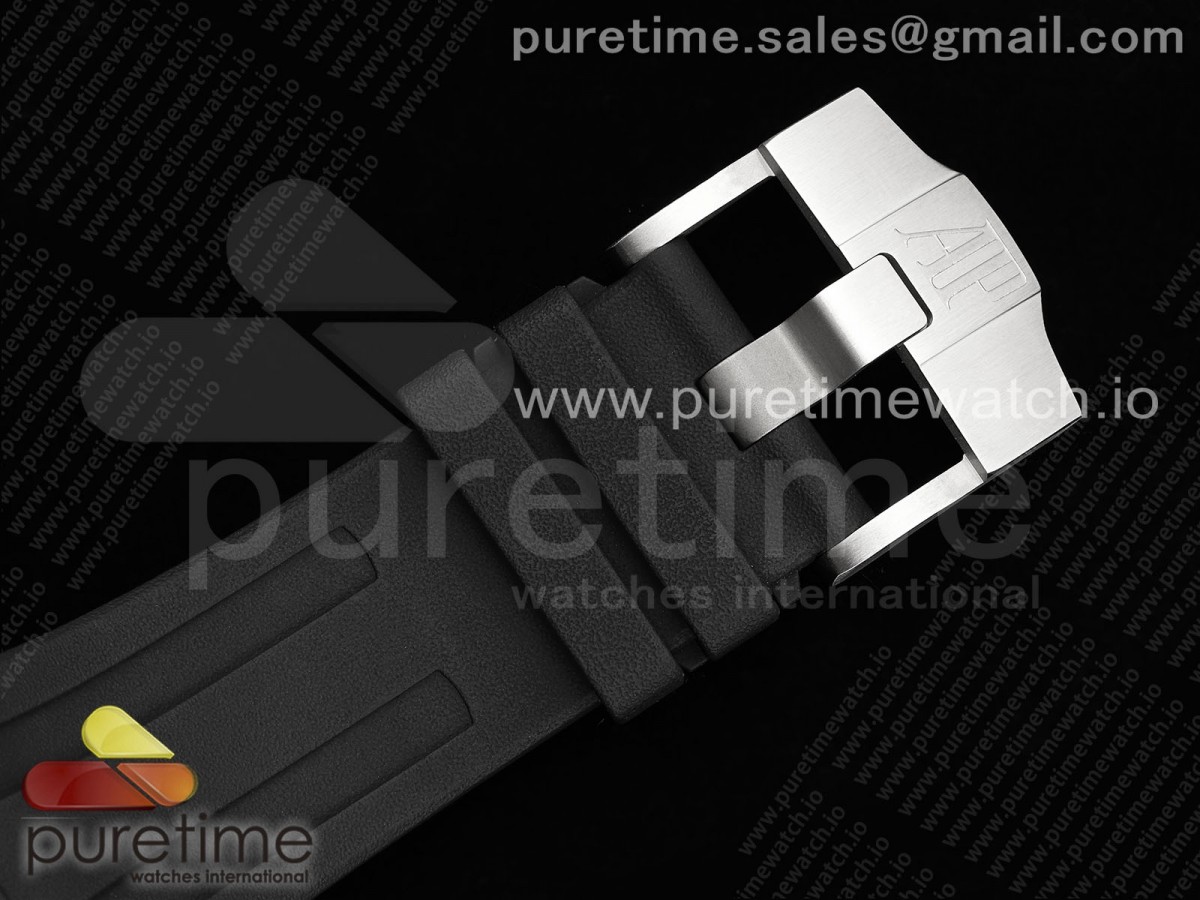 Royal Oak Offshore Diver 15710 ZF 1:1 Best Edition Black Dial on Black Rubber Strap SA3120 Super Clone V2 - Image 19