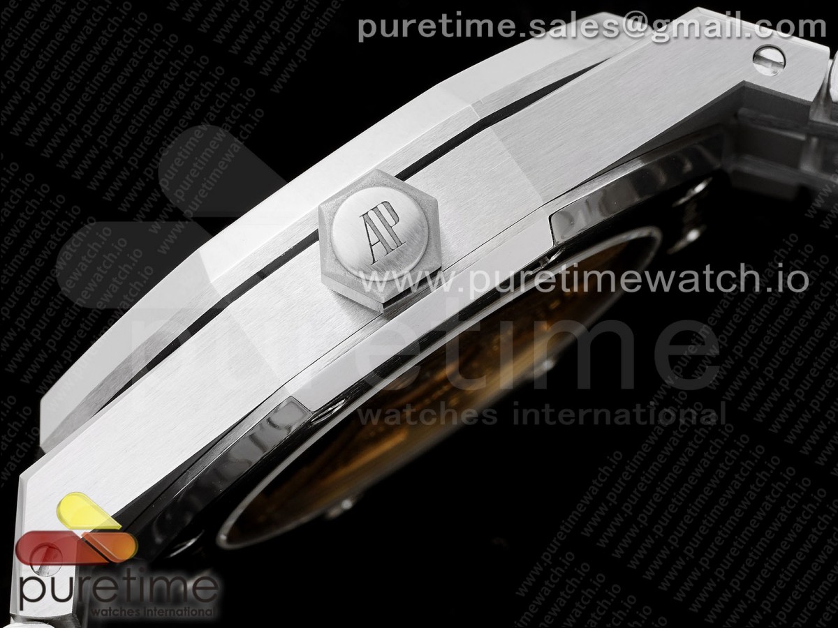 Royal Oak 37mm 15450 SS APSF 1:1 Best Edition Blue Textured Dial on SS Bracelet SA3120 Super Clone - Image 7