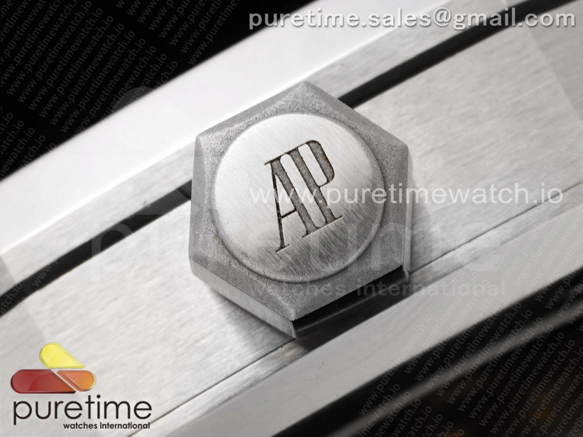Royal Oak 37mm 15450 SS APSF 1:1 Best Edition Blue Textured Dial on SS Bracelet SA3120 Super Clone - Image 5
