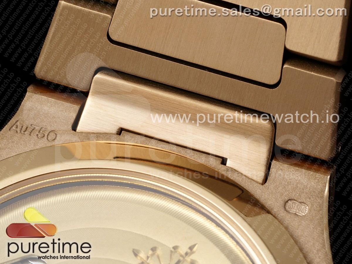 Nautilus 7118 Ladies RG PPF 1:1 Best Edition RG Dial Diamonds Bezel on RG Bracelet 324CS - Image 19