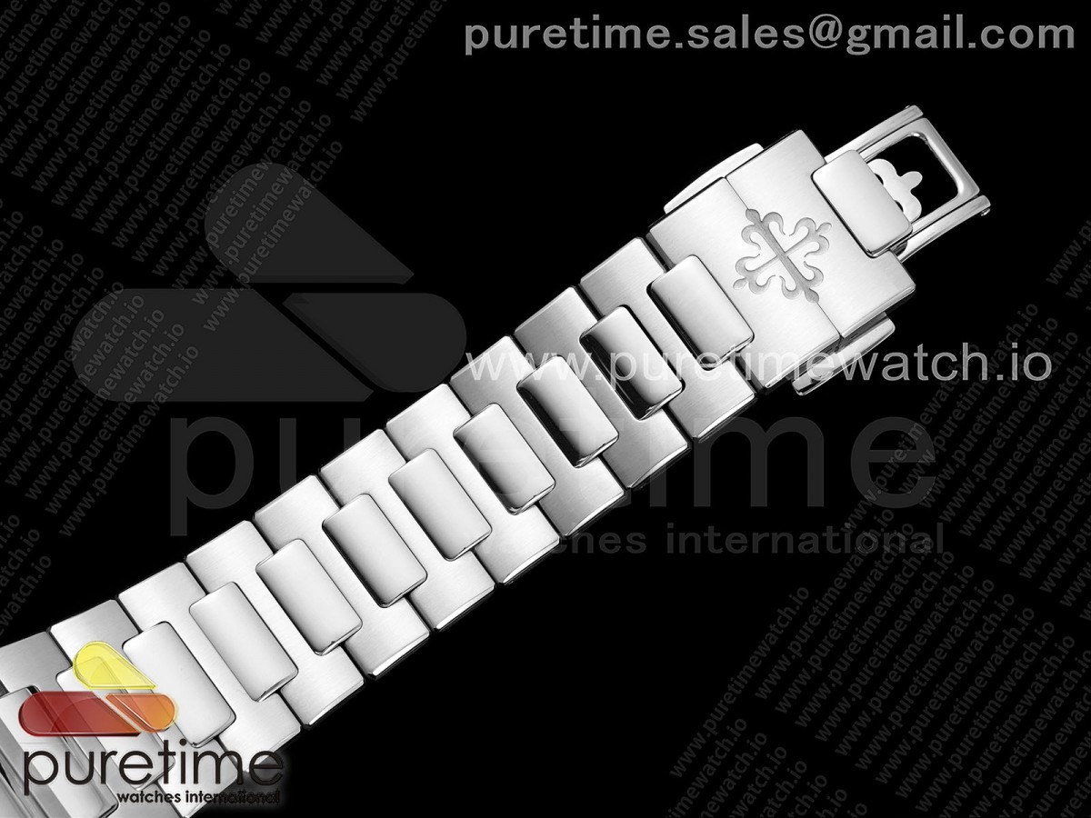 Nautilus 7118 Ladies SS PPF 1:1 Best Edition Blue Dial Diamonds Bezel on SS Bracelet 324CS - Image 19