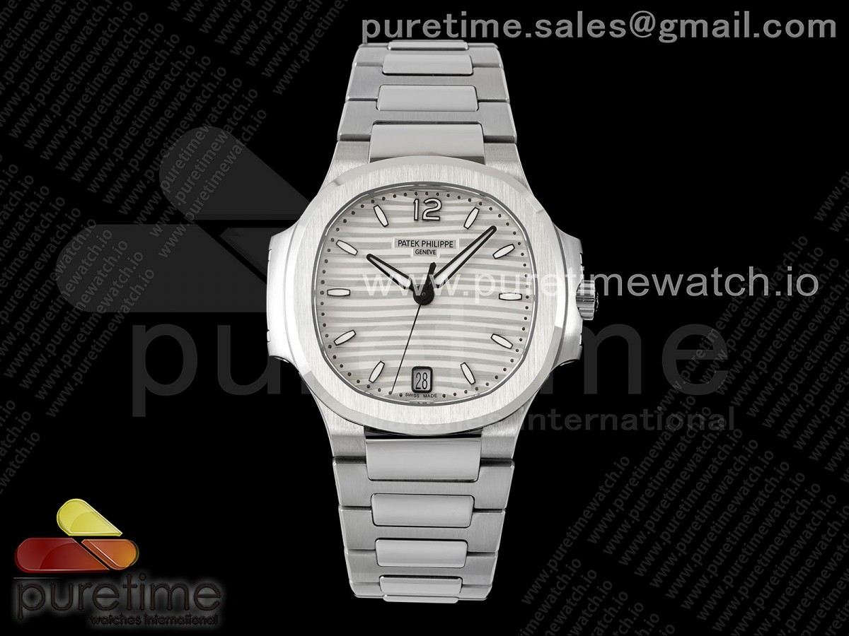 Nautilus 7118 Ladies SS PPF Weißes Zifferblatt auf SS-Armband 324CS – Bild 2