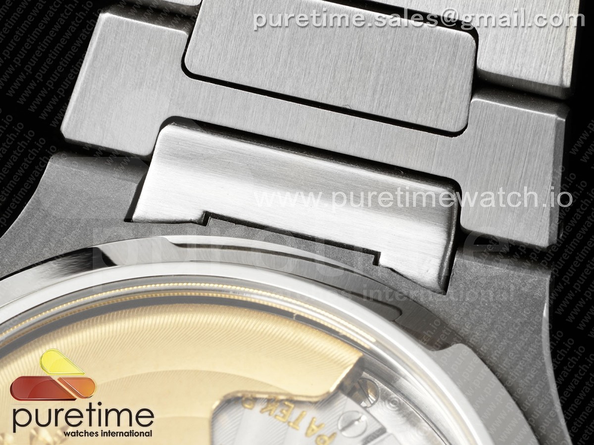 Nautilus 7118 Ladies SS PPF 1:1 Best Edition Brown Dial Diamonds Bezel on SS Bracelet - Image 13