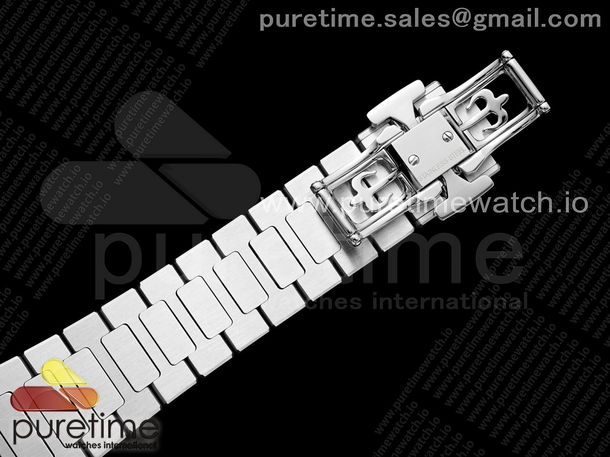 Nautilus 7118 Ladies SS PPF 1:1 Best Edition Brown Dial Diamonds Bezel on SS Bracelet - Image 16