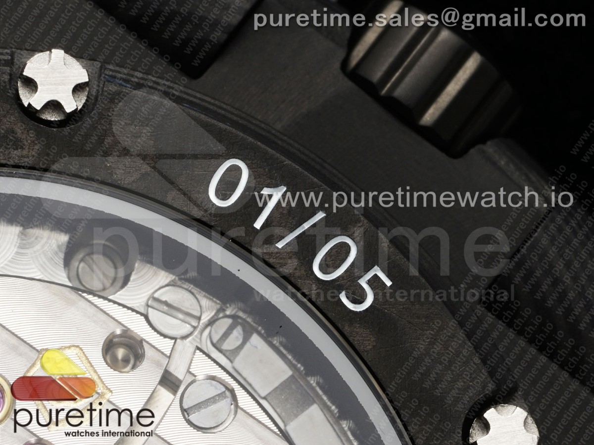 Nautilus 5711 DIW Carbon DIWF Schwarz/Blau Texturiertes Zifferblatt auf Carbon Armband 324CS – Bild 8