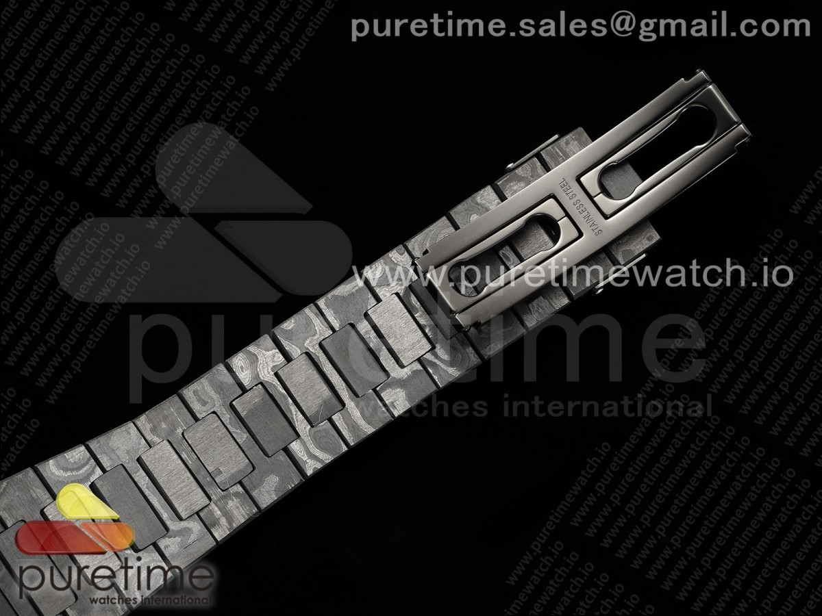 Nautilus 5711 DIW Carbon DIWF Schwarz/Blau Texturiertes Zifferblatt auf Carbon Armband 324CS – Bild 13