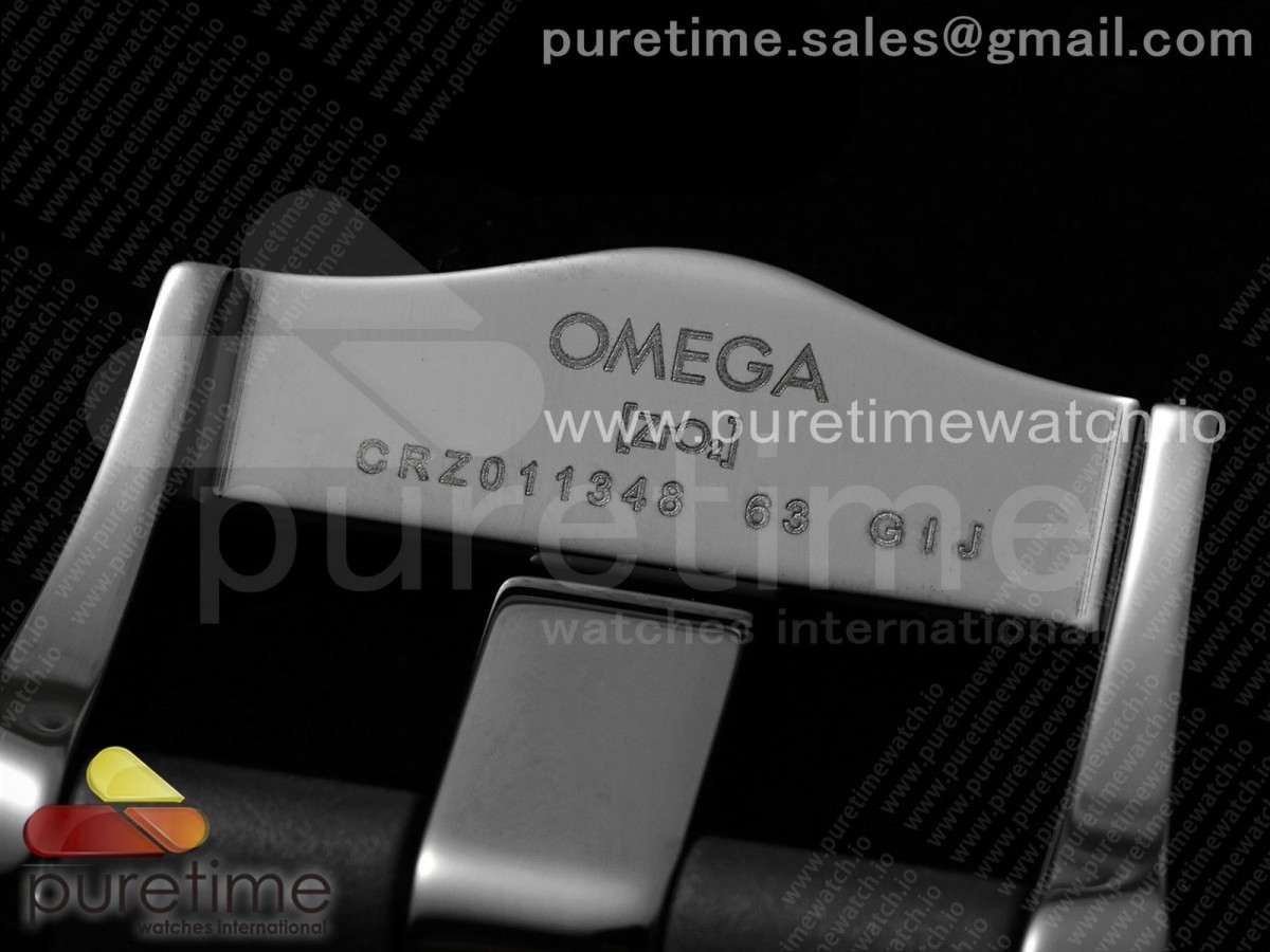 Seamaster 300m 43.5mm Black Ceramic VSF 1:1 Best Edition Black Dial RG Bezel on Black Rubber Strap A8806 - Image 16