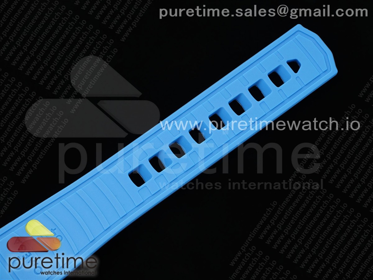 Seamaster 6000M Ultra Deep SS TF Blau Zifferblatt schwarze Keramik Lünette auf schwarzem Gummiband A2824 – Bild 14