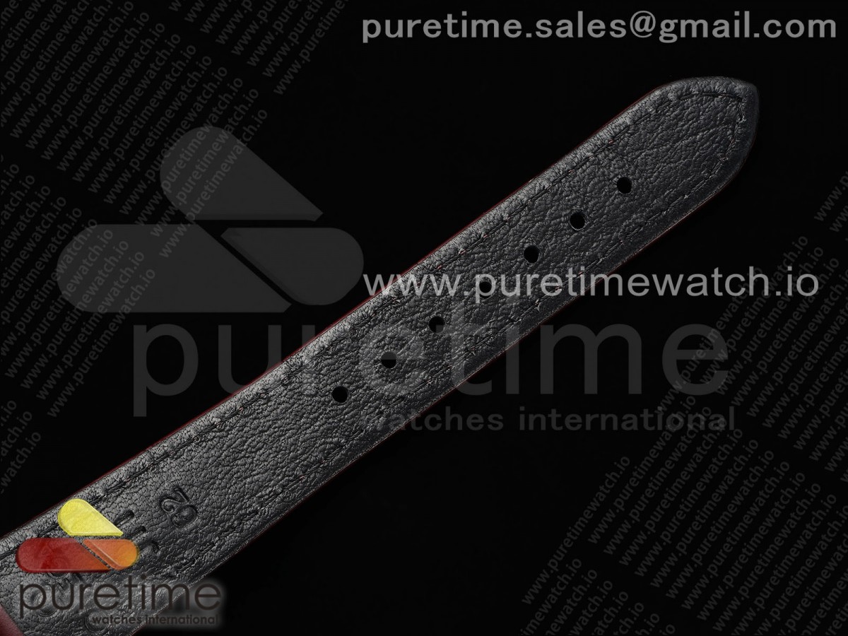 De Ville Date RG MKF 1:1 Best Edition Brown Textured Dial Diamonds Marker on Brown Leather Strap A8800 - Image 19