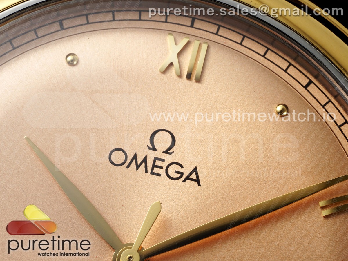De Ville Date YG MKF 1:1 Best Edition Brown Dial Roman Marker on Brown Leather Strap A8800 - Image 7