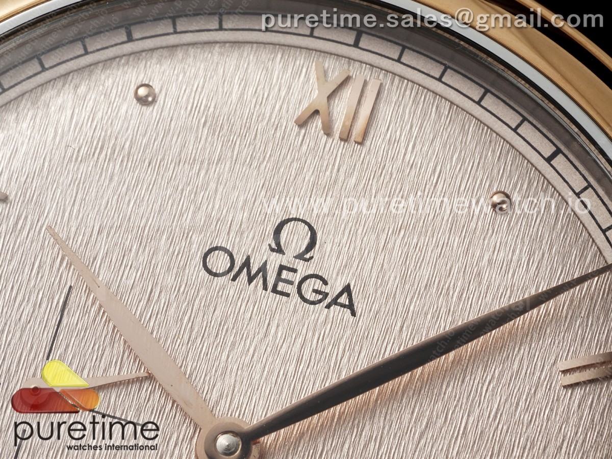 De Ville Power Reserve RG MKF 1:1 Best Edition RG Textured Dial on Brown Leather Strap A8810 - Image 7