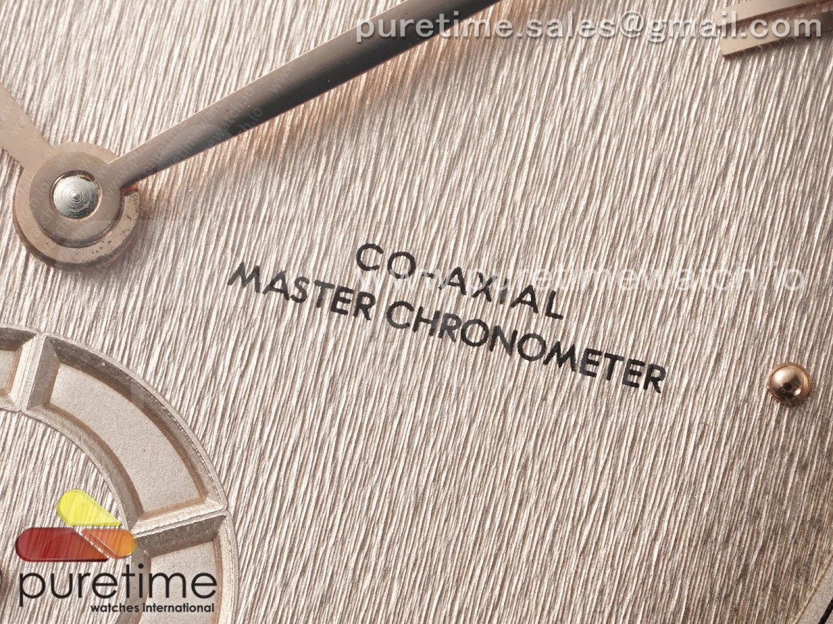 De Ville Power Reserve RG MKF 1:1 Best Edition RG Textured Dial on Brown Leather Strap A8810 - Image 9