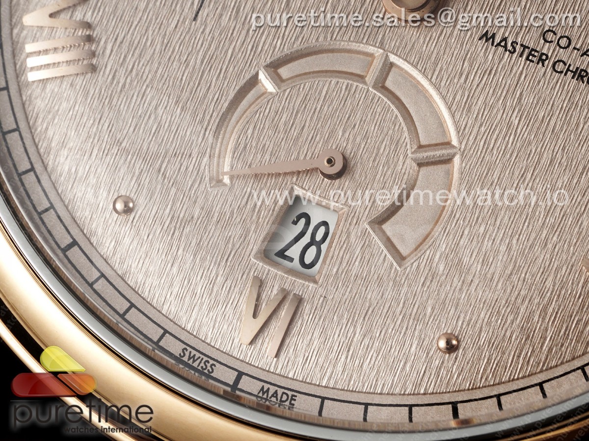 De Ville Power Reserve RG MKF 1:1 Best Edition RG Textured Dial on Brown Leather Strap A8810 - Image 10