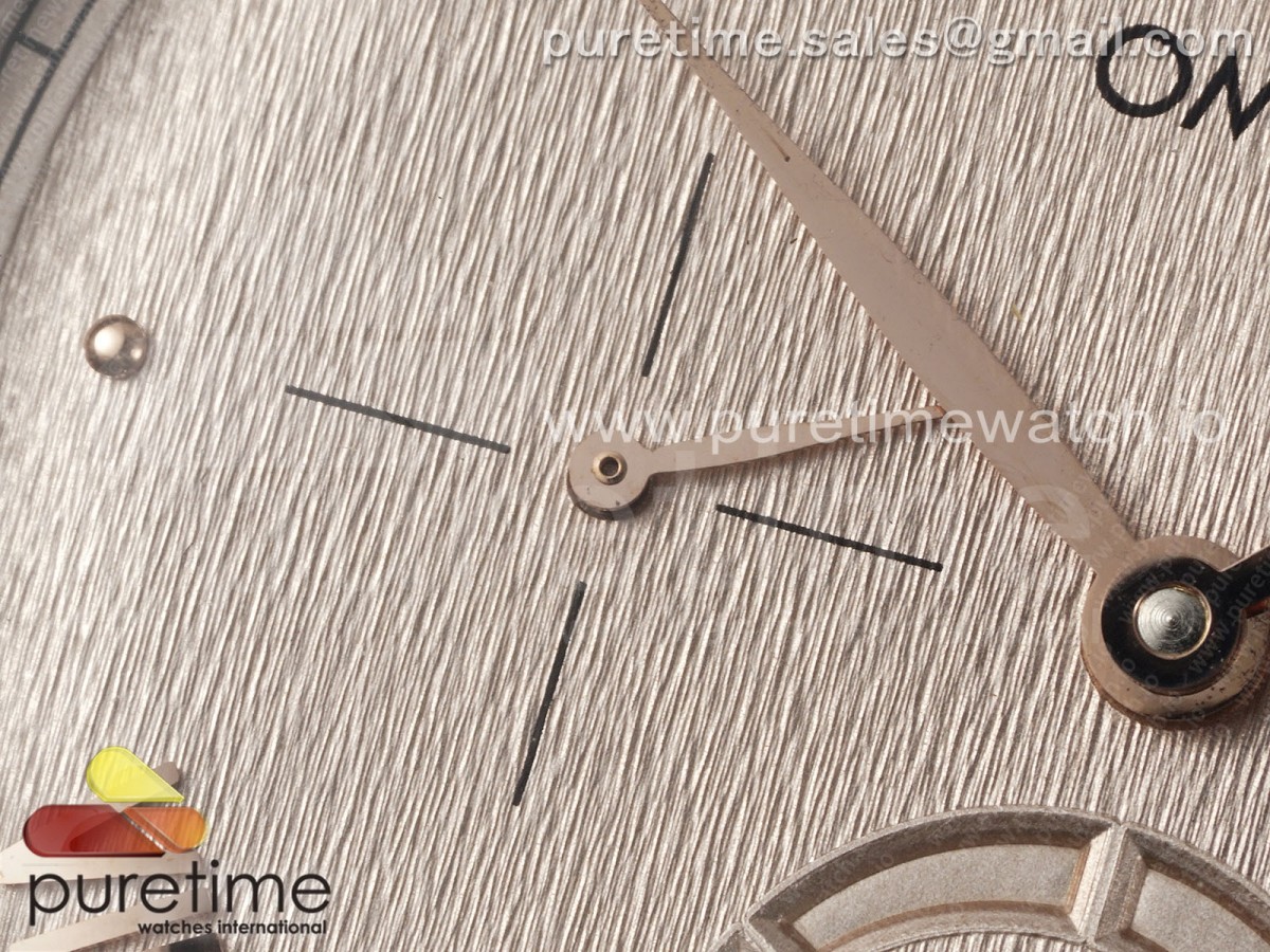 De Ville Power Reserve RG MKF 1:1 Best Edition RG Textured Dial on Brown Leather Strap A8810 - Image 8