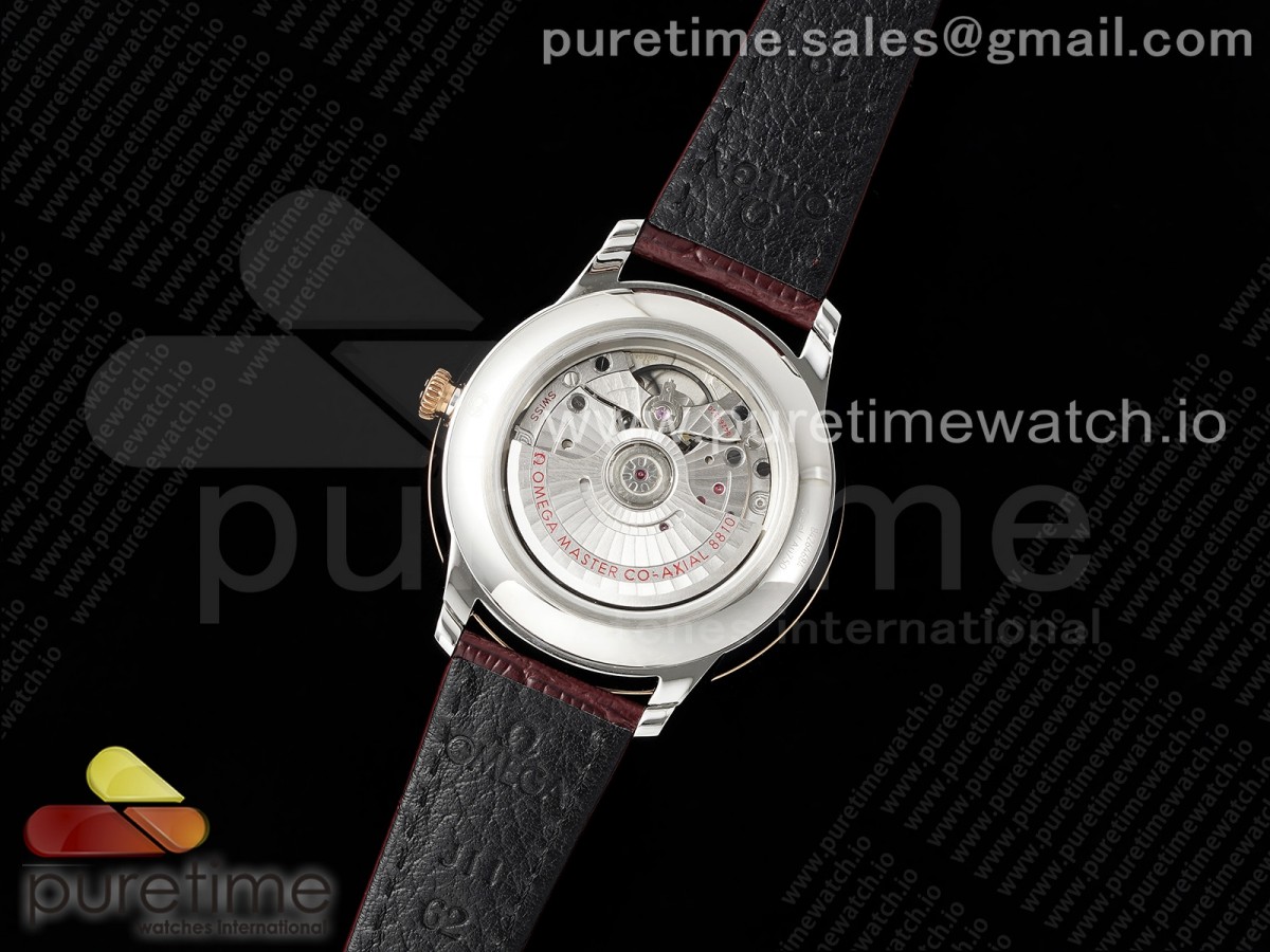 De Ville Power Reserve RG MKF 1:1 Best Edition RG Textured Dial on Brown Leather Strap A8810 - Image 24