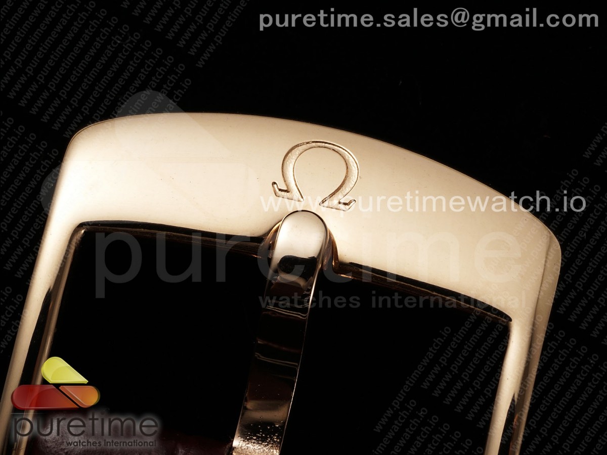 De Ville Power Reserve RG MKF 1:1 Best Edition RG Textured Dial on Brown Leather Strap A8810 - Image 16