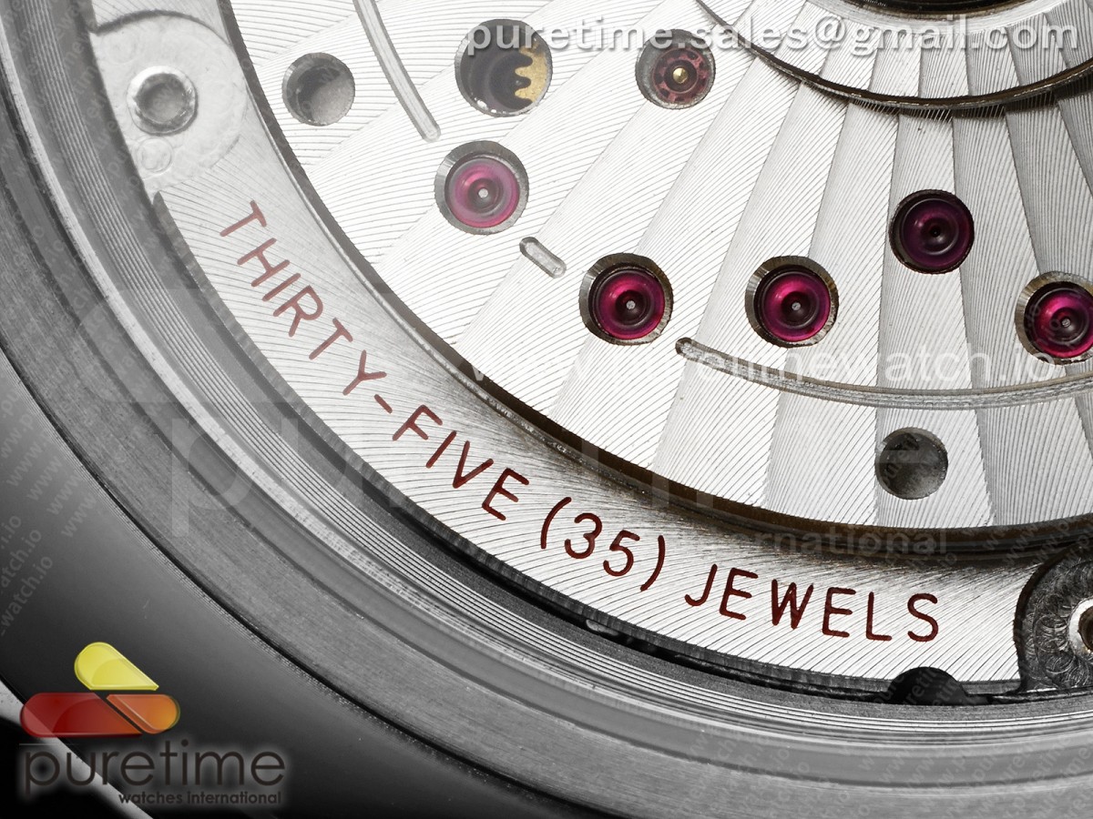De Ville Power Reserve SS MKF 1:1 Best Edition Gray Textured Dial on Black Leather Strap A8810 - Image 21