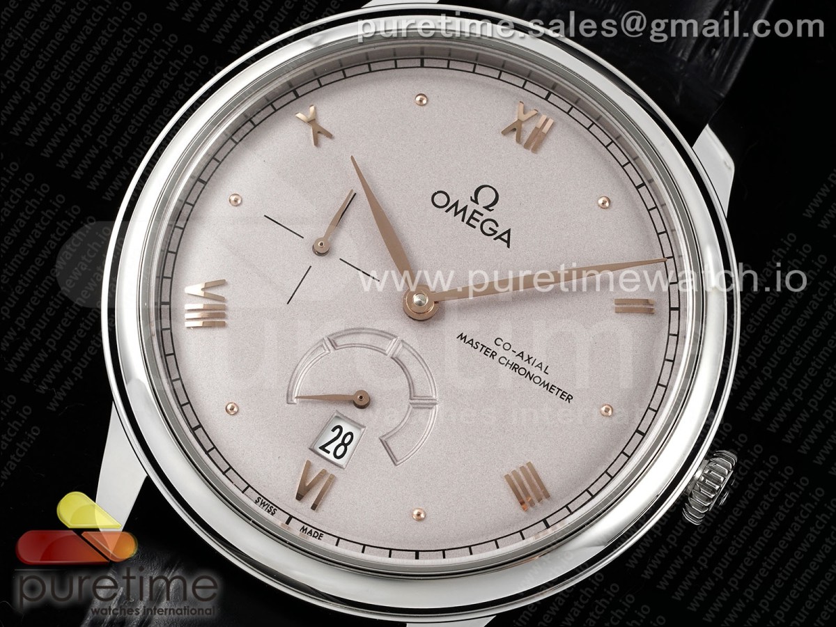 De Ville Power Reserve SS MKF 1:1 Best Edition Champagne Dial on Black Leather Strap A8810