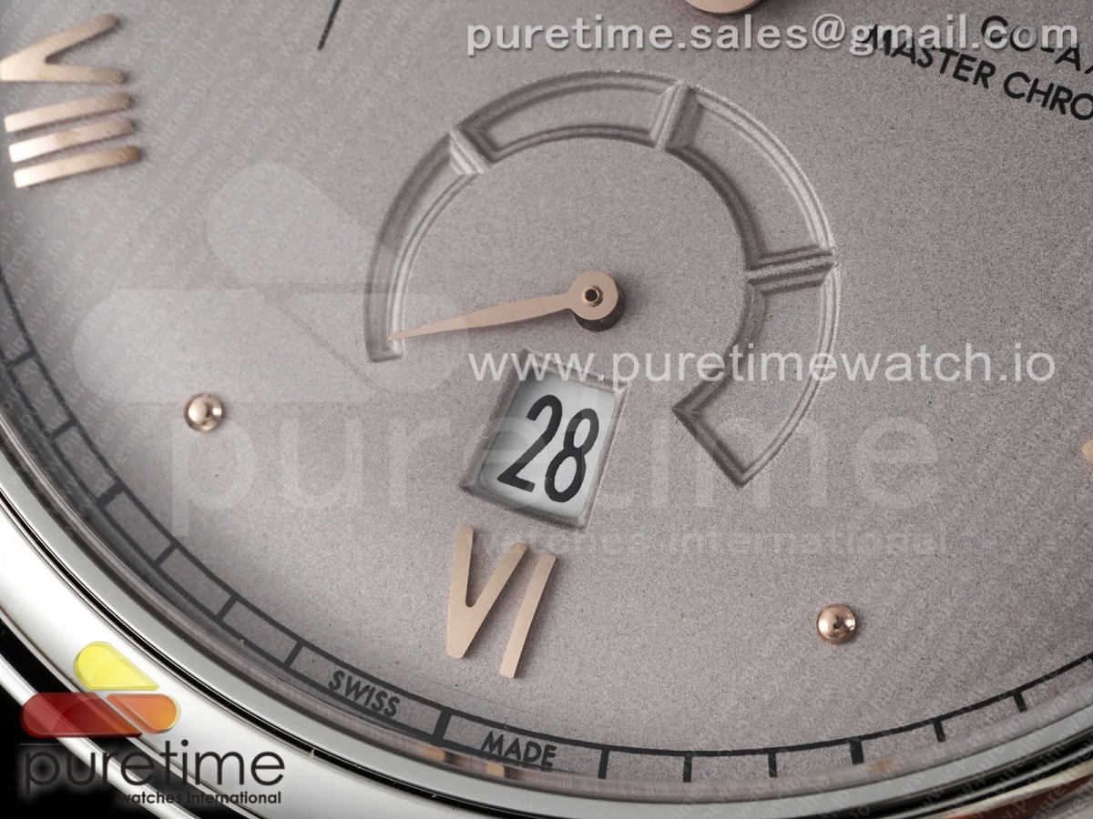 De Ville Power Reserve SS MKF 1:1 Best Edition Champagne Dial on Black Leather Strap A8810 - Image 8