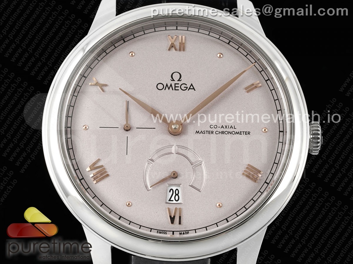 De Ville Power Reserve SS MKF 1:1 Best Edition Champagne Dial on Black Leather Strap A8810 - Image 18