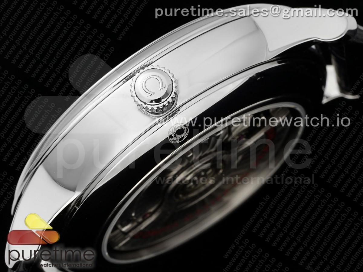 De Ville Power Reserve SS MKF 1:1 Best Edition Champagne Dial on Black Leather Strap A8810 - Image 16