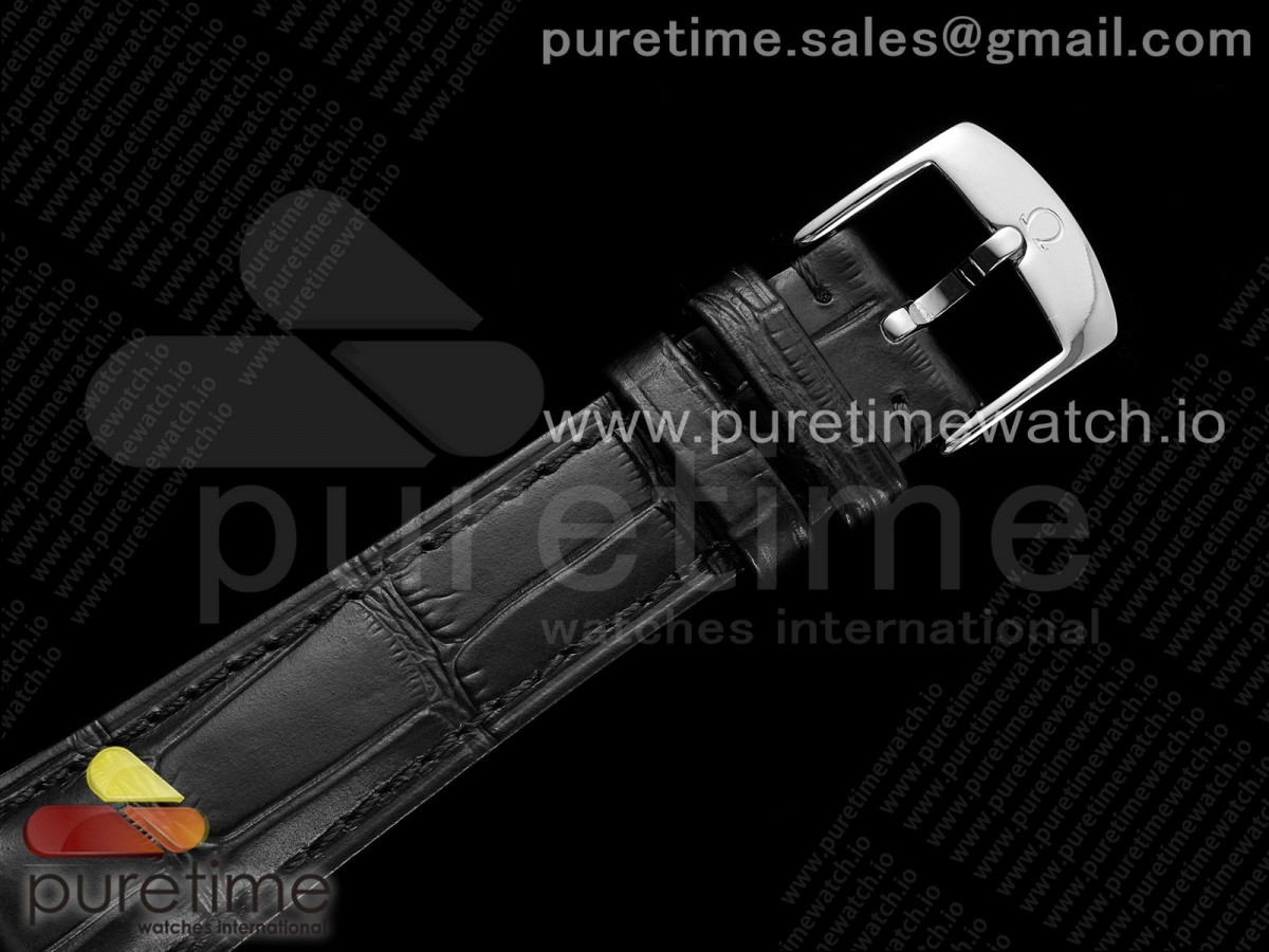 De Ville Power Reserve SS MKF 1:1 Best Edition Champagne Dial on Black Leather Strap A8810 - Image 12