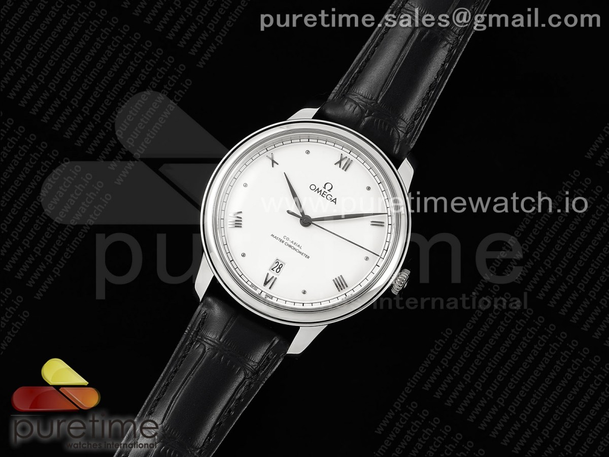 De Ville Date SS MKF 1:1 Best Edition White Dial on Black Leather Strap A8800 - Image 14