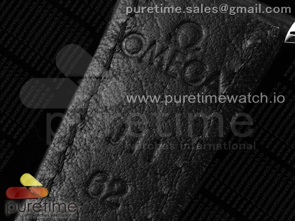 De Ville Date SS MKF 1:1 Best Edition Black Dial on Black Leather Strap A8800 - Image 16