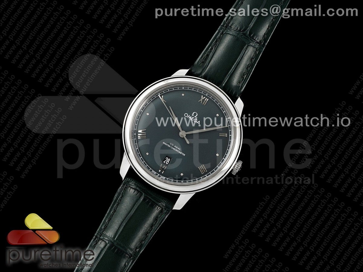 De Ville Date SS MKF 1:1 Best Edition Green Dial on Green Leather Strap A8800 - Image 2