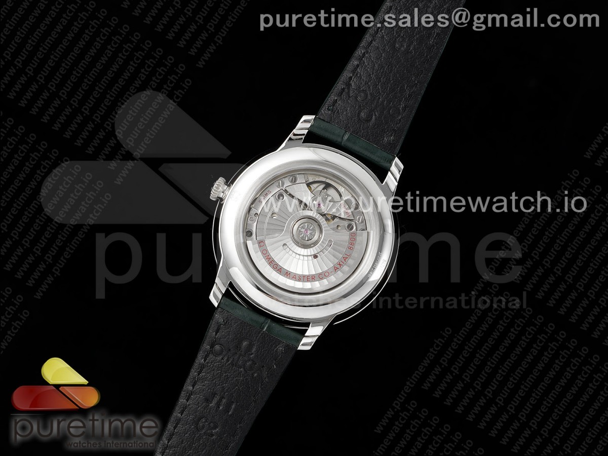 De Ville Date SS MKF 1:1 Best Edition Green Dial on Green Leather Strap A8800 - Image 18