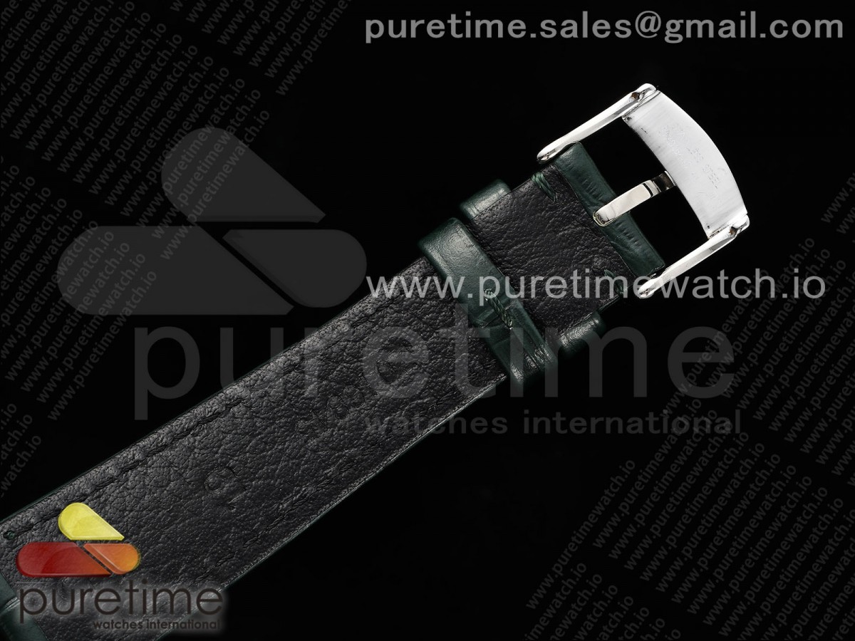 De Ville Date SS MKF 1:1 Best Edition Green Dial on Green Leather Strap A8800 - Image 16