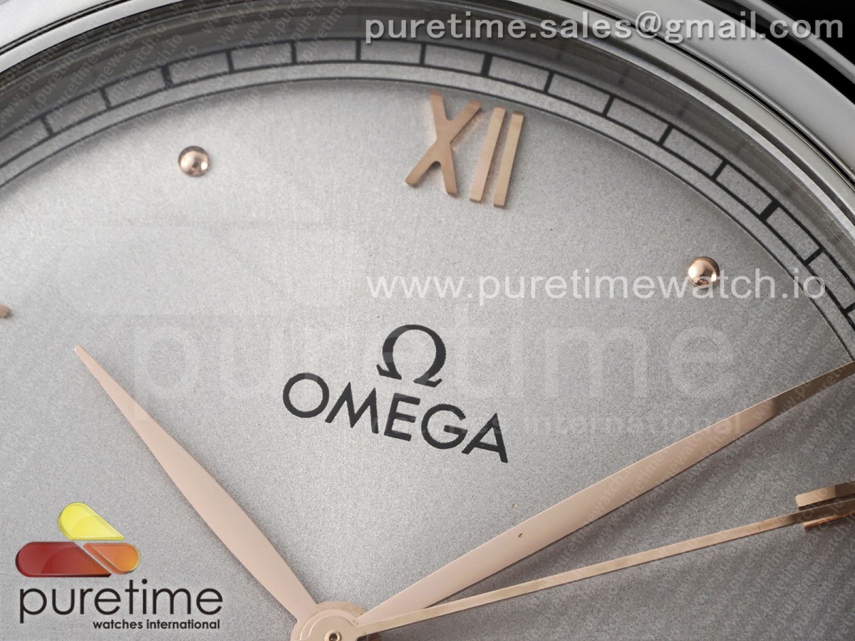De Ville Date SS MKF 1:1 Best Edition Gray Dial on Gray Leather Strap A8800 - Image 5