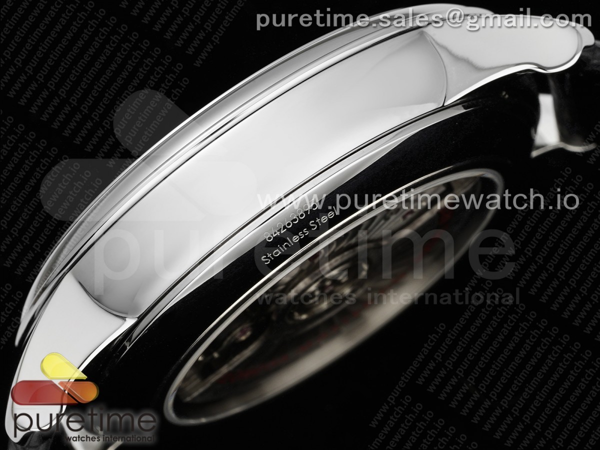 De Ville Date SS MKF 1:1 Best Edition Gray Dial on Gray Leather Strap A8800 - Image 9