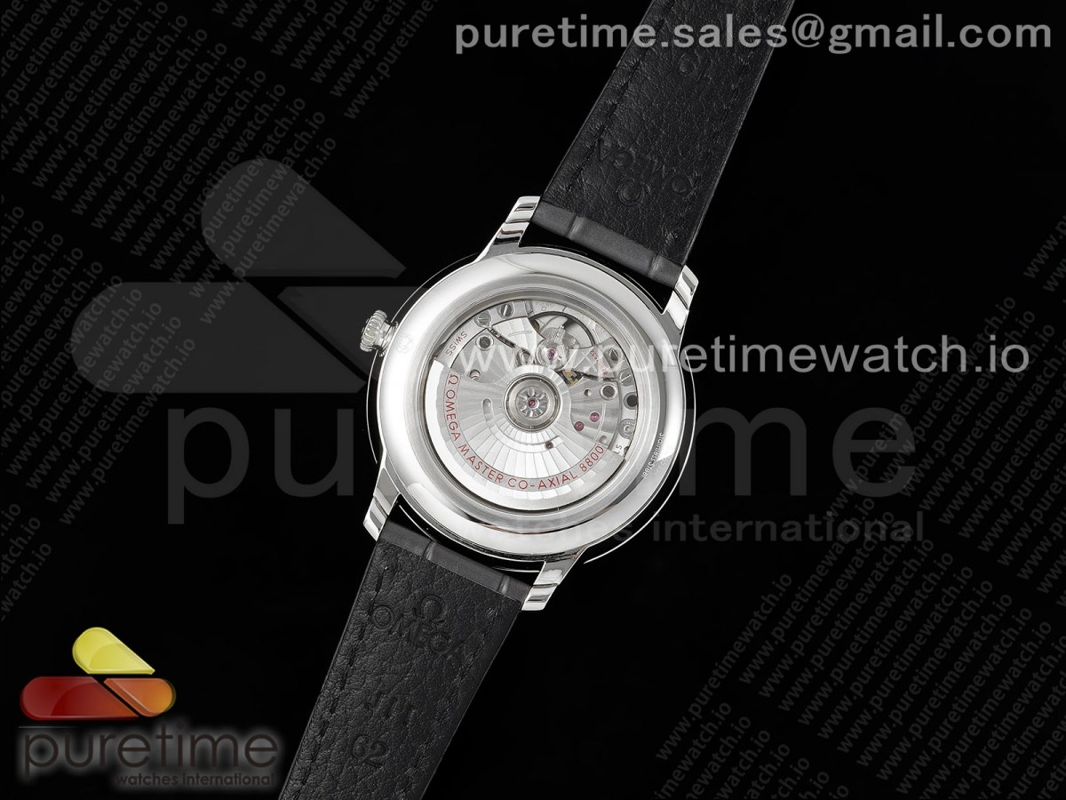 De Ville Date SS MKF 1:1 Best Edition Gray Dial on Gray Leather Strap A8800 - Image 8