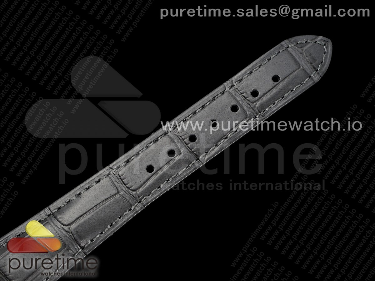 De Ville Date SS MKF 1:1 Best Edition Gray Dial on Gray Leather Strap A8800 - Image 15
