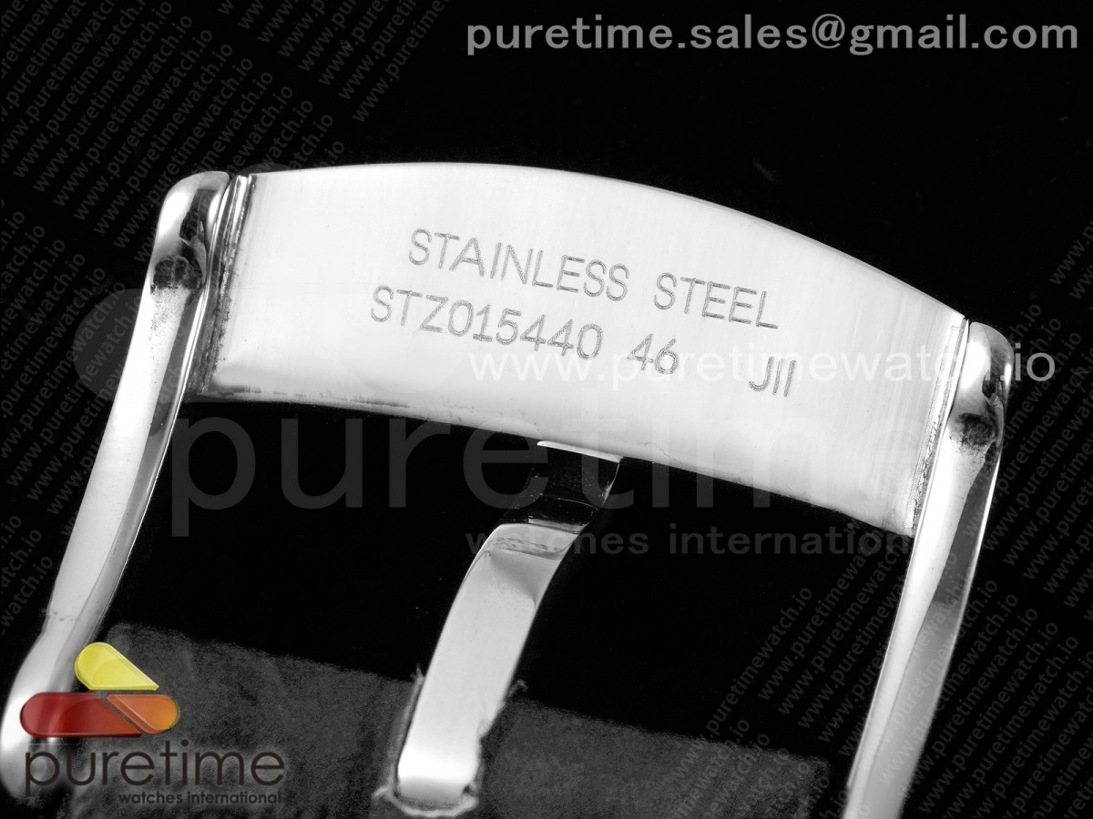 De Ville Date SS MKF 1:1 Best Edition Gray Dial on Gray Leather Strap A8800 - Image 11