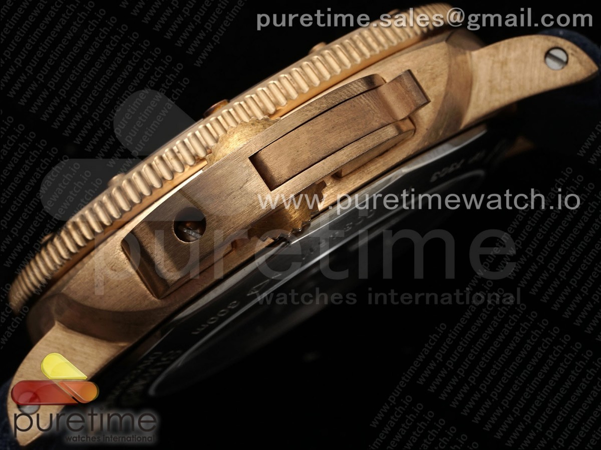 PAM1074 W Bronzo VSF 1:1 Best Edition Blue Dial on Blue Calfskin Strap P.900 Clone - Image 6
