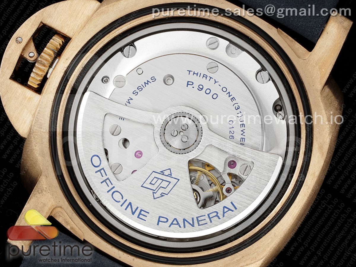 PAM1074 W Bronzo VSF 1:1 Best Edition Blue Dial on Blue Calfskin Strap P.900 Clone - Image 27